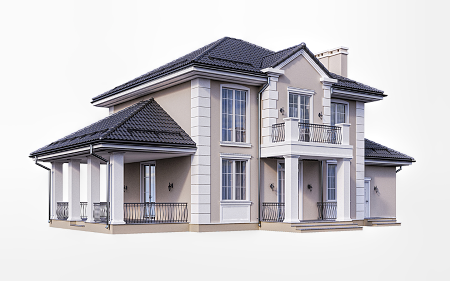 3D House Modeling – Exterior and Interior Architectural Visualization